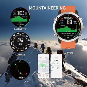 Montre GPS <span class=keywords><strong>Sunroad</strong></span> Beidou personnalisable en silicone, rechargeable par USB, unisexe, pour la plongée, la natation, le cyclisme, la course à pied, le triathlon - Product Image 4