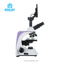 OSCAT Veterinary Trinocular Biological Microscope 5 Million HD Imaging Reusable Dog Compatible Adjustable Focus Diagnosis Pet