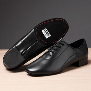 Zapatos de Baile de Cuero de Alta Calidad, Zapatos Latinos de Salón para Hombre/Niño - Product Image 3