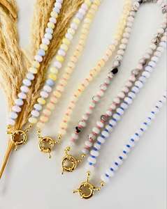 Collana girocollo con perline in pietra naturale multicolore fatta a mano, all'ingrosso, gioielli alla moda, <span class=keywords><strong>regalo</strong></span> semplice e delicato <span class=keywords><strong>per</strong></span> lei, <span class=keywords><strong>per</strong></span> la migliore amica - Product Image 2