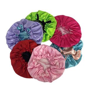 Wholesale Custom Logo Bonnets Drawstring Bag <b>Wig</b> Elastic Melt <b>Band</b> Reversible Silk Bonnet and Satin Hair Wraps - Product Image 4