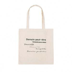 Bolsa de Compras de Lona Blanca Promocional, Bolsas de Lona de Algodón Personalizadas de Alta Calidad con Cremallera y Correa para el Hombro para Uso Diario - Product Image 6