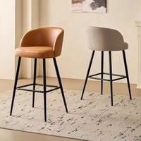 Chaises de bar modernes en fer, tabourets de luxe légers avec dossier, mobilier commercial léger – Approvisionnement direct usine