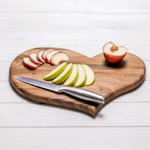 Tabla de Cortar Rectangular de Madera de Acacia con Mango de Madera para Cuchillo, Diseño Antideslizante, Ecológica, Apta para Lavavajillas, para Uso en la Cocina - Product Image 1