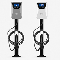 Cargador de Vehículos Eléctricos de Pared de 7kW 11kW 22kW Tipo 2 GBT EVSE con Control por Aplicación, Estación de Carga para Uso Doméstico