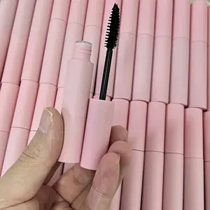 Wholesale long length eyelashes high quality pink bottle mascara private label