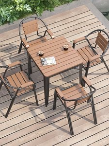 Set di <span class=keywords><strong>Tavolo</strong></span> e <span class=keywords><strong>Sedie</strong></span> da <span class=keywords><strong>Giardino</strong></span> in Bambù Stile Nordico, Impermeabile e Resistente al Sole, <span class=keywords><strong>per</strong></span> 4 Persone, Ideale <span class=keywords><strong>per</strong></span> Balcone e Cortile - Product Image 3