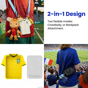 Coffret Cadeau Maillots de Foot Coupe du Monde de Football 2026 avec Power Bank 5000 mAh – Articles Promotionnels Personnalisés pour le Marketing Sportif - Product Image 3
