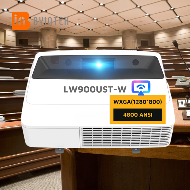 BYINTEK Cloud LW900UST-W Auditorium Education Wireless Projection Projector Large Venue Ultra Short Throw 3LCD Laser Projector