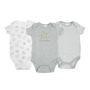 Neues Hochwertiges 3-teiliges Set 0-9 Monate Unisex 100% Baumwolle Strampler Baby Krabbelkleidung - Product Image 3