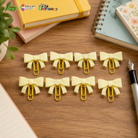Dollar Center Manufacturer Mini Pinces à cheveux en feutre couleur jaune clair Modèle 10065