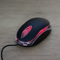 Nouvelle Souris Filaire M010 2026 – Mini Souris Optique USB LED Ergonomique à Prix Abordable avec Câble pour Ordinateurs Portables et de Bureau
