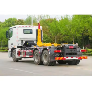 Camion benne à benne basculante robuste Shacman HOWO 20-25 tonnes 6X4 avec bras hydraulique pour collecte de déchets, moteur/boîte de vitesses Euro 3 - Product Image 5