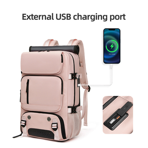 Sacs de voyage convertibles grande capacité 56L, compartiment <span class=keywords><strong>à</strong></span> chaussures indépendant, pochette pour ordinateur portable, charge USB, <span class=keywords><strong>sac</strong></span> <span class=keywords><strong>à</strong></span> <span class=keywords><strong>dos</strong></span> d'extérieur pour femmes - Product Image 3