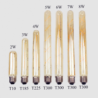 Dimmable 2W 3W 4W 5W 6W 7W 8W Tubulaire Vintage Edison LED Ampoule E26 E27 B22 Antique Filament LED Ampoule T10 T185 T225 T30 T300