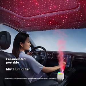 Hot-selling USB Home & Car Plastic Ultrasonic Humidifier with 7-color LED Mist Projection Aroma Control 1 Year Warranty - Product Image 3