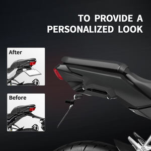 Xxun ที่กำจัดบังโคลนท้ายรถจักรยานยนต์ที่ยึดป้ายทะเบียนสำหรับฮอนด้า CB125R CB150R CB250R CB300R 2018-2024 - Product Image 4