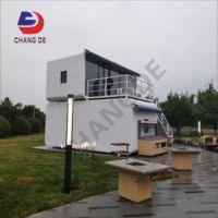 Conteneur maritime modifié de 20 pieds/40 pieds, villa modulaire, cabine mobile Apple, maison préfabriquée, bureau, hôtel, atelier moderne en acier de luxe
