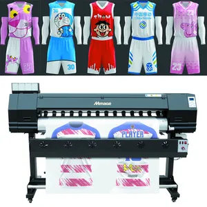 Harga 1.8M/6ft Dye Sublimasi Tshirt Printer Custom Soccer Jerseys Mesin Harga