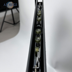Aumegi, ventana corredera de aluminio de lujo, diseños para <span class=keywords><strong>restaurante</strong></span>, ventanas corredizas - Product Image 3