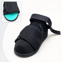 Botte de marche post-opératoire en EVA à bout rond avec protège-orteil amovible et maille 3D pour pieds diabétiques, enflés ou blessés