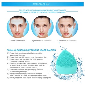 Appareil d'oxygénation de la peau du visage masseur de soins de la peau <span class=keywords><strong>Anti</strong></span>-âge <span class=keywords><strong>brosse</strong></span> nettoyante pour le visage sonique étanche - Product Image 2