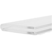 Repose-poignets ergonomique en acrylique transparent pour clavier de jeu, repose-mains en Perspex pour clavier mécanique