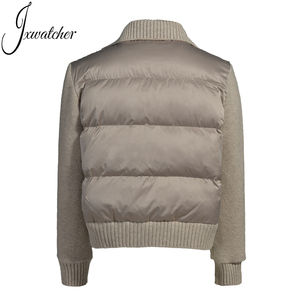 <span class=keywords><strong>Abrigo</strong></span> de <span class=keywords><strong>Plumas</strong></span> de Invierno de Lujo al por Mayor Jxwatcher, Mangas Completamente Tejidas, Transpirable, Cuello Alto, <span class=keywords><strong>Abrigo</strong></span> de Piel de Visón Genuino para <span class=keywords><strong>Mujer</strong></span> - Product Image 2
