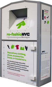 بيع بالجملة من المصنع صندوق نفايات معدني من الصلب الصديقـ اختيار إعادة تدوير الملابس القديمة - Product Image 2