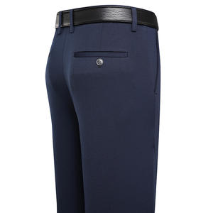Vente chaude nouveaux pantalons décontractés pour hommes d'âge moyen printemps et automne mince jambe droite ample taille haute pantalons pour hommes pantalons de papa - Product Image 4