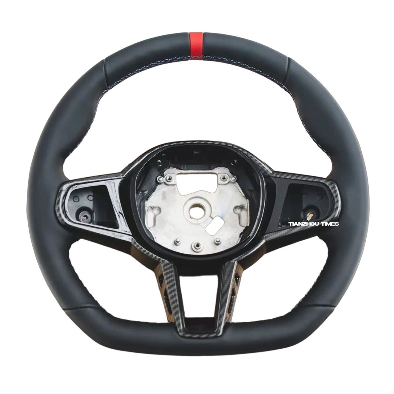 Full leather+Without Button+Red Strip