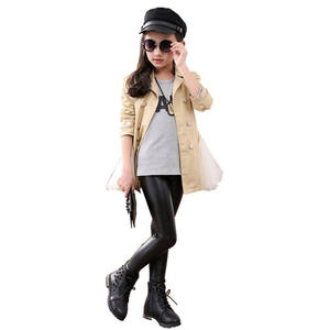 Stilista di moda Negozio di Abbigliamento <span class=keywords><strong>In</strong></span> <span class=keywords><strong>Pelle</strong></span> Vestito di <span class=keywords><strong>Pelle</strong></span> Stretti <span class=keywords><strong>Pantaloni</strong></span> di <span class=keywords><strong>Pelle</strong></span> Nera Per I Bambini Le Ragazze - Product Image 1