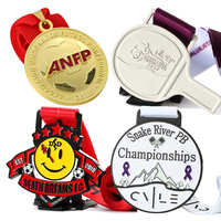 Médailles de pickleball 3D métalliques personnalisées avec design gratuit, médailles et trophées de cricket en métal, récompenses sportives en or pour courses, ruban de médaille personnalisé