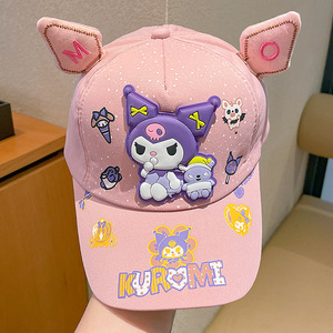 Moda Sanrios 3D Kuromi Girls Gorra de béisbol Cute Kids Hip Hop Summer Hat con protección solar para niñas - Product Image 2