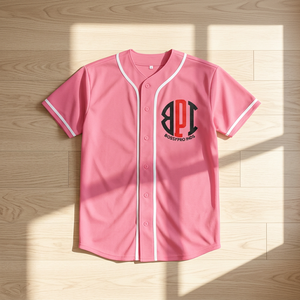 เสื้อเบสบอลพิมพ์ลาย ระบายอากาศได้ดี 100% โพลีเอสเตอร์ น้ำหนัก 180 กรัม แขนสั้น คอวี ปรับแต่งได้ พร้อมปักโลโก้ทีมตามสั่ง - Product Image 2