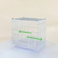 Cage à oiseaux pliable en acier inoxydable, motif uni, peinte, petite, antirouille, pour l'élevage de perroquets et pigeons – Offre Spéciale Populaire