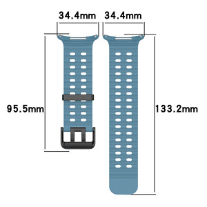 Nouveau <span class=keywords><strong>bracelet</strong></span> de montre en silicone respirant pour <span class=keywords><strong>Samsung</strong></span> Galaxy Watch 7 8 Ultra 47 mm, <span class=keywords><strong>bracelet</strong></span> de montre avec boucle, connecteur métallique - Product Image 3