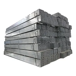Verzinktes Vierkant rohr Eisen rohr 0,9mm Gi-Rohr perforiertes pulver beschichtetes Vierkant rohr aus verzinktem Stahl