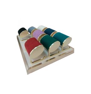 Espositore per braccialetti per orologi in metallo di lusso di fascia alta <span class=keywords><strong>con</strong></span> cornice dorata per negozio di orologi - Product Image 3