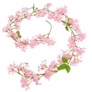 Fei Shuo Guirlandes artificielles de forsythia en maille, pétales suspendus pour plafond, décorations de mariage, bouquet de jasmin d'hiver, fleur en soie - Product Image 5