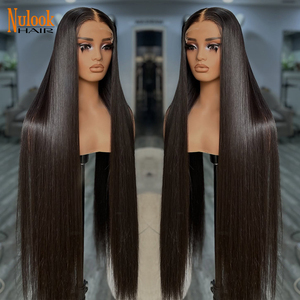 Perruque naturelle 13x6 sans colle, entièrement en dentelle HD, avec cuticules alignées, en cheveux humains vierges vietnamiens et indiens bruts, avec dentelle frontale - Product Image 2