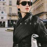 26YEARSOLD Manteau d'hiver chaud et élégant en duvet de canard blanc, design original, coupe ajustée, noir, 3564