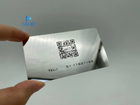 En stock, cartes métalliques argentées en acier inoxydable vierges de 80*40*1 mm pour gravure au laser