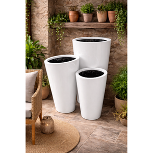Best Price Home Garden Decor Luxury Modern Design Eco-Friendly Decorative Durable Fiberglass Planters Pot - Product Image 1