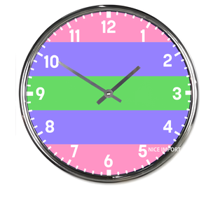 Horloge murale ronde Victory Over AIDS Rainbow, horloge silencieuse classique sans tic-tac, fonctionnant à piles, pour bureau, salon - Product Image 4