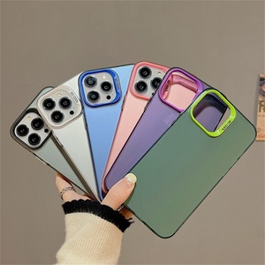 เคสโทรศัพท์สีเงินหรูหราขายส่ง สำหรับ iPhone 17 Air 16 15 Plus 14 13 12 11 Pro Max  แบบกันกระแทก ด้านหลังแบบด้าน - Product Image 2