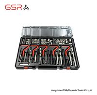 Ensemble d'outils de réparation de filetage M5-M12 131 pièces Kit de réparation de filetage Foret HSS Ensemble d'outils Helicoils