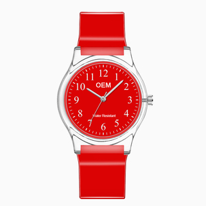 Montre à quartz décontractée en plastique transparent de couleur bonbon, personnalisable avec logo, pour hommes, femmes et enfants - Product Image 2