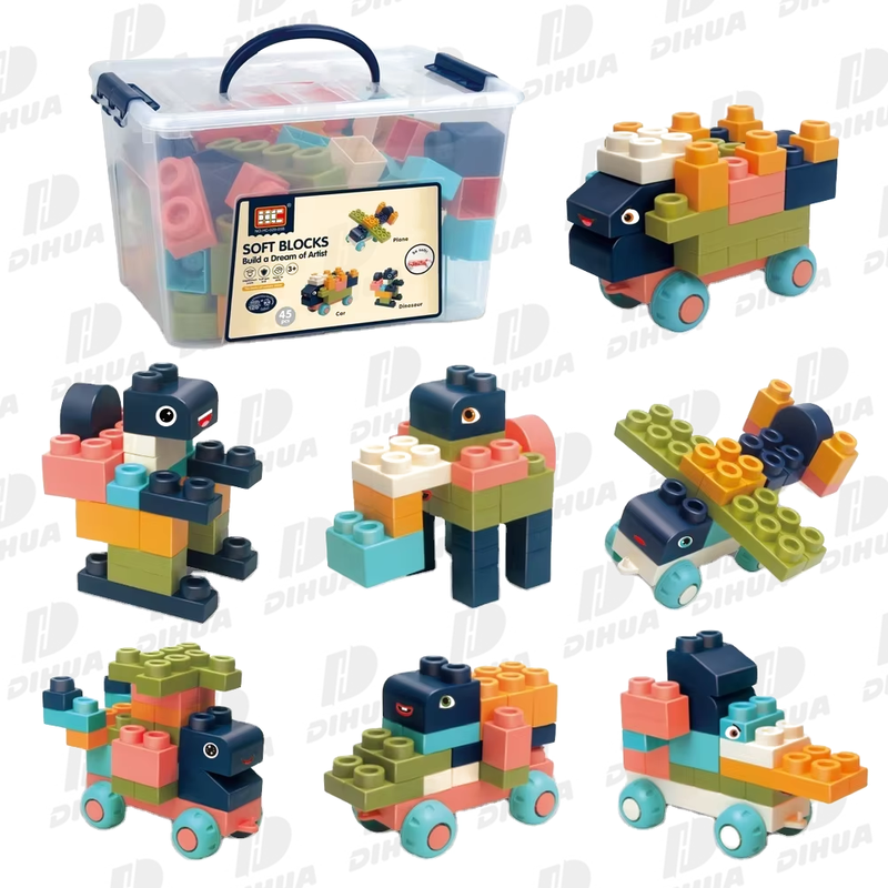 Kids Soft Rubber Educational Silicone Building