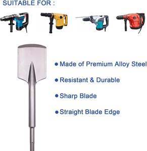 Evian Tools Vente en gros d'usine Marteau électrique SDS Max 18*450*110mm Ciseau à bêche Acier 40Cr Finition sablée <span class=keywords><strong>de</strong></span> qualité industrielle - Product Image 4